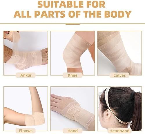 OK TAPE Pre Wrap Tape 4-Rolls 120 Yds Athletic Foam Underwrap for Sports - Image 4