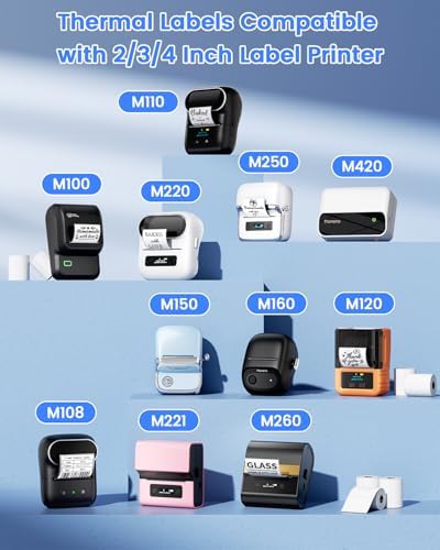 Phomemo Labels, 1.97"x 1.18", for M110/M100/M220/M108, Golden, 230 PCS - Image 3