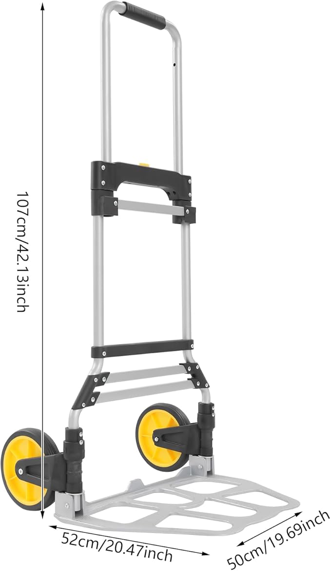 Folding Stair Climbing Cart Trolley 309 Lbs Capacity, Heavy Duty Aluminum Hand - Image 6