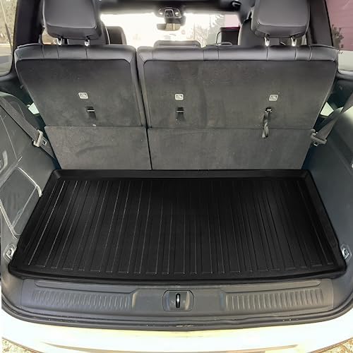 Premium Cargo Liner for Jeep Wagoneer Behind 3rd Row Seats 2022-2025 - 100% Protection - Custom Fit Car Trunk Mat - All-Season Black Cargo Mat - 3D Shaped Laser Measured Trunk Liners by EcoLinerUSA