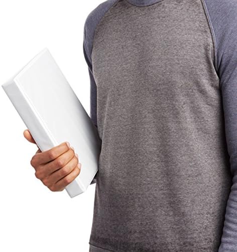 Amazon Basics 3-Ring Binder with Round Rings and Interior Pockets, 1-Inch, White, 8-Pack - Image 5