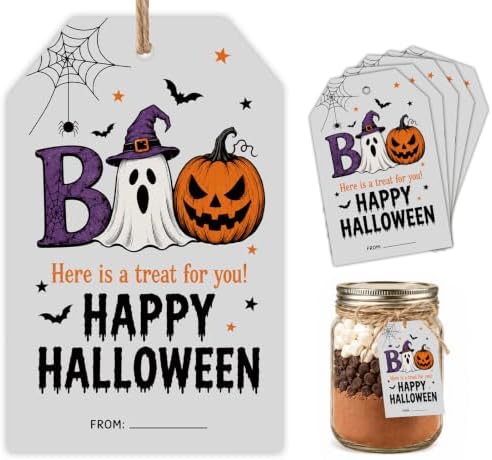 Halloween Gifts Tags, Happy Halloween Tags for Goodie Bags with Twine by Unknown