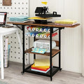 PUNCIA 3-Tier Movable Heat Press Stand with Vinyl Holder Folding Shelf by PUNCIA
