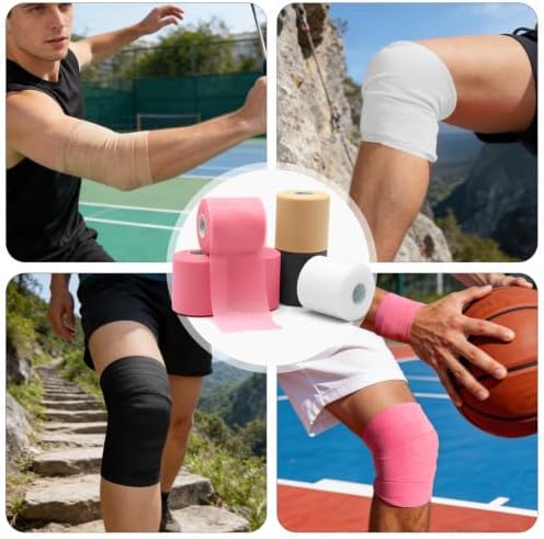 OK TAPE Pre Wrap Tape Athletic Foam Underwrap for Sports 6-Rolls, 72 Yds - Image 5