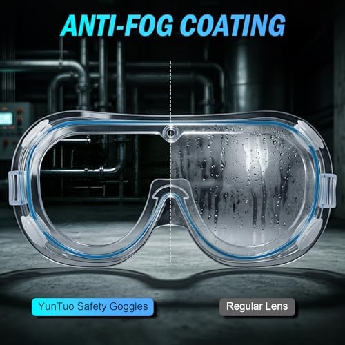 5 Pack Safety Goggles, Protective Safety Glasses, Soft Crystal Clear Eye Protection - Perfect for Construction, Shooting, Industrial, and More - Image 3