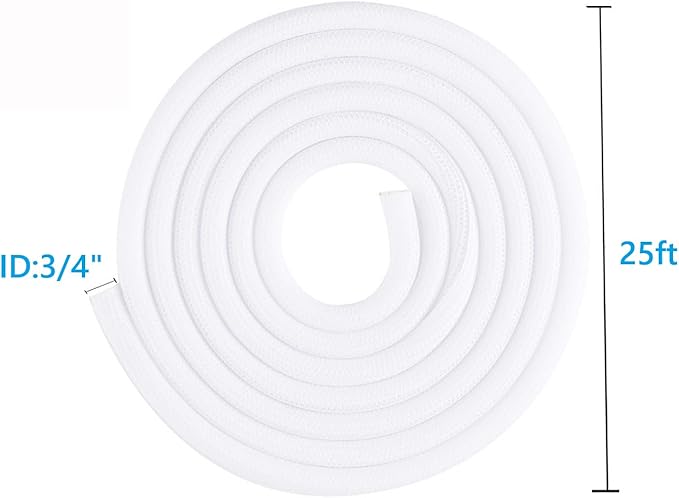 3/4"-25ft Braided Cable Sleeve Protector - Image 3
