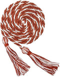 GraduationMall Graduation Honor Cords 68" (Dark Orange White) by GraduationMall%C2%AE