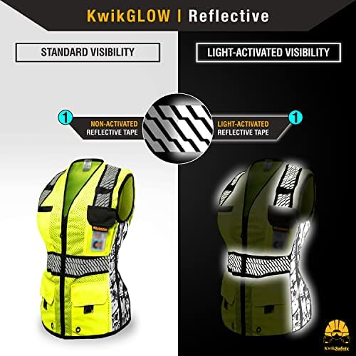 KwikSafety RoadBOSS Econ & Premium Safety Vest for Women Class 2 ANSI OSHA - Image 6