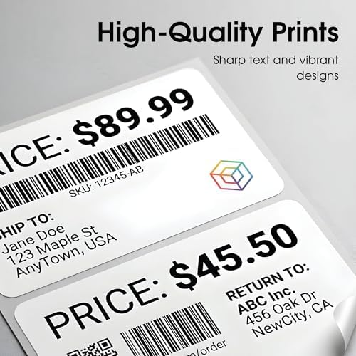 8.5" X 5.5" Matte White Printable Half Sheet Shipping Labels - Image 6