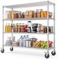 Garvee 70"H Storage Shelves with Wheels, NSF Wire Shelving Rack for Kitchen by Garvee