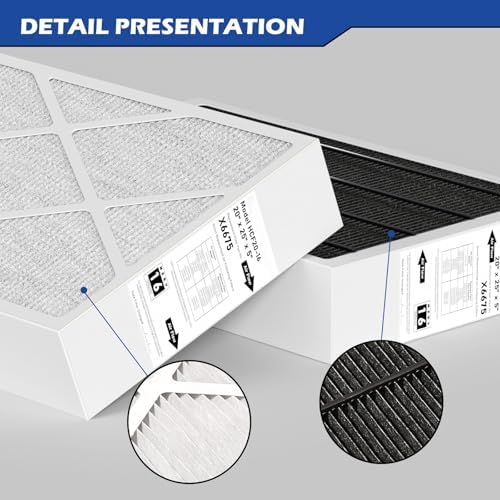 X6675 Merv 16 Air Filter 20x25x5 Efficient Air Filter Compatible with Lennox X6675 and Lennox HCC20-28 Furnace HVAC System, Part Number HCF20-16, 3 Pack - Image 3