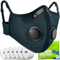 BASE CAMP Family Pack Dust Mask, Breathable Reusable Respirator Mask with 6 Activated Carbon Filters(Dark Tiber) by BASECAMP
