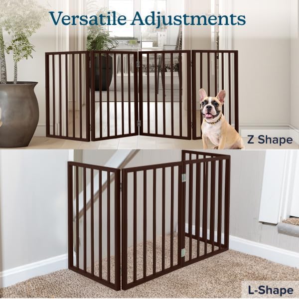 Pet Gate - 4-Panel Indoor Foldable Dog Fence - Image 5