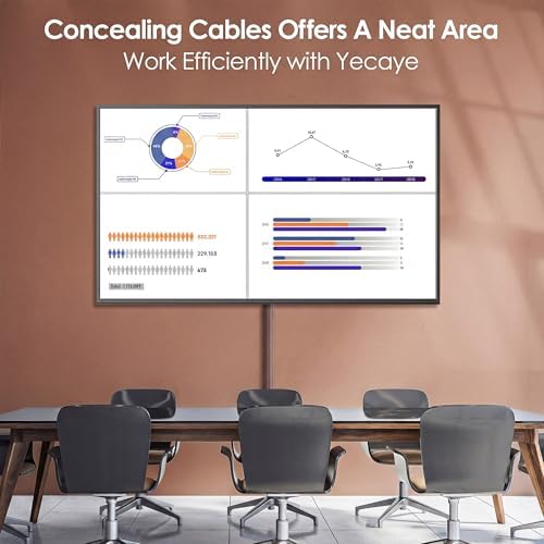 Yecaye TV Cord Hider, 125in Cord Cover, W1.18in H0.6in, Darkwood - Image 5
