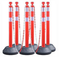 6 Pack 40 Inch Traffic Delineator Posts by vilmon