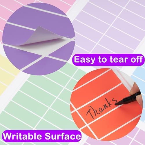 YSHIHE Colored Label Stickers,12 Colors,3 x 1 Inch Folder Labels-480 Pcs - Image 4