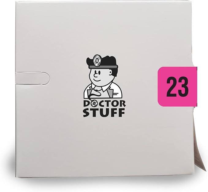 2023 Year Stickers, Doctor Stuff 2023 Chart Stickers, Fluorescent Pink Colored - Image 3