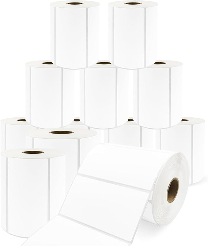 12 Rolls 4" x 2" Thermal Labels by ZMLABELS
