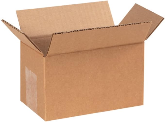 Secure Seal – 7x4x4 Inches Pack of 25 Corrugated Cardboard Packing Shipping by Secure+Seal