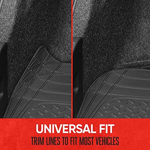 Motor Trend FlexTough SUV Cargo Liner & Car Trunk Mat - Universal Trim-To-Fit All Weather Cargo Mats for Back of SUV - SUV Trunk Mat & Trunk Liner Floor Mat Cargo Cover - Trunk Cover 47.5"in x 32.2"in - Image 6