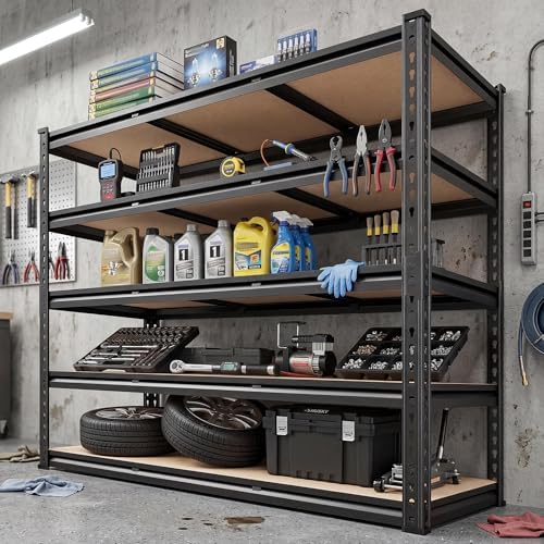 REIBII 40" W Storage Shelves,2500LBS Heavy Duty Garage Shelving for Basment - Image 2