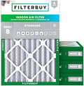 Filterbuy 18x20x4 Air Filter MERV 8 Dust & Allergy Defense (4-Pack) by Filterbuy