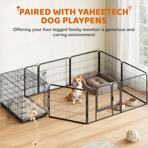 Yaheetech 36in Double Door Metal Dog Crate w/Divider for Puppy Indoor Use - Image 7