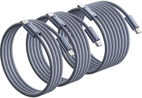 LISEN USB C to USB C Cable, 240W Fast Charging Cable (3.3FT+6.6FT+10FT) by Lisen