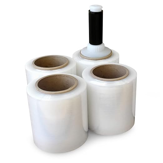 IDL Packaging 5" x 1000' Stretch Wrap Mini Roll of 80 Gauge by IDLPackaging