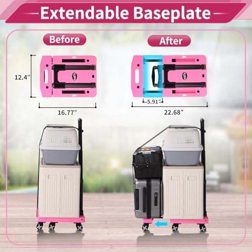 GtIiFmTe Foldable Hand Truck, Lightweight Luggage Cart for Airport Car Seat - Image 4