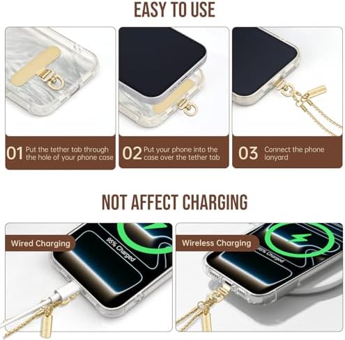 Dadanism Universal Phone Lanyard Crossbody, Gold - Image 4
