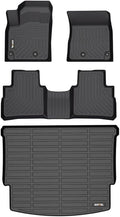 AIPOIL® Floor Mats & Cargo Liner Set for 2021-2025 2026 Nissan Rogue | S | SV | SL | Platinum (Not for Sport) All Weather Protection TPE Car Full Set Custom Car Mats Accessories - Black by AIPOIL