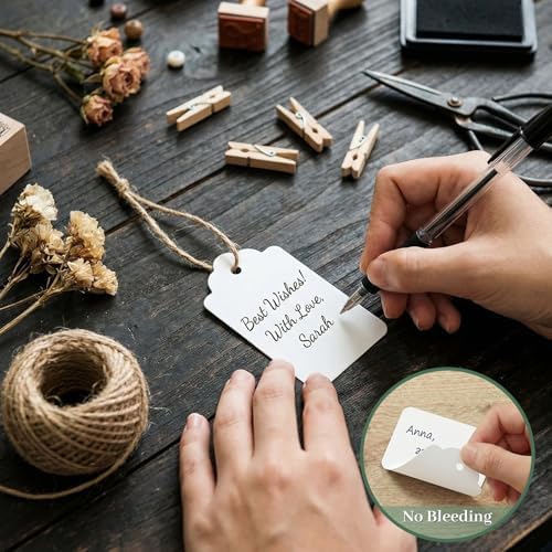 SallyFashion 300PCS White Gift Tags with String, 1.6 X 2.8 inches - Image 4