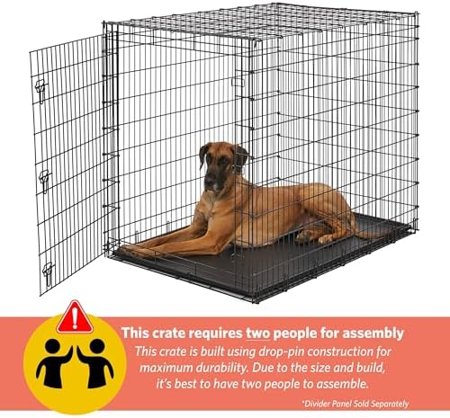 Solutions by Midwest 54-Inch Single Door Crate, Giant Breed Dogs, 100+ lbs - Image 4