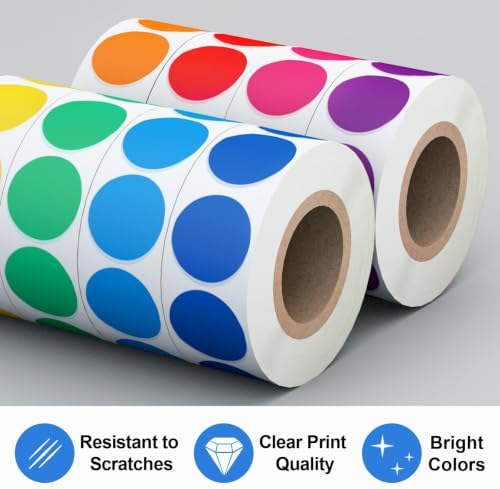 3/4" Round Color Coding Circle Dot Sticker Labels, 8 Colors - Image 5