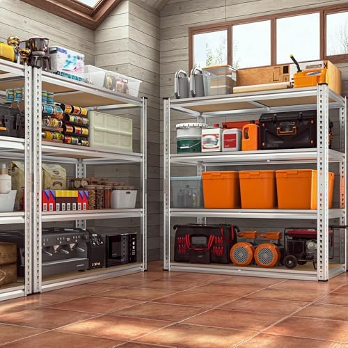 REIBII 40"W Storage Shelves,Adjustable Garage Shelving Rustproof For Pantry - Image 2