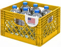 EconoHome Milk Crate - Stackable Storage Crate with Built-In Handles - Heavy Duty Plastic Material - Ventilated Organizer Bin for Garage, Pantry, Classroom, Office & Moving - Yellow, 13x13x11, 1-Pack by EconoHome
