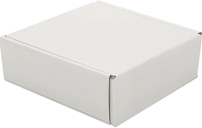 Small White Shipping Boxes for Small Business Pack of 25-8x8x4 inches Cardboard - Image 5