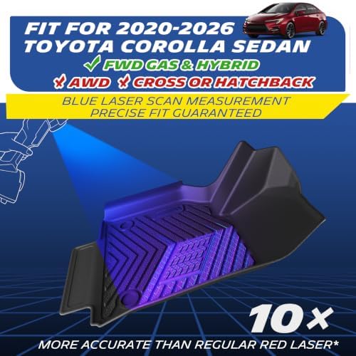 Michelin Vehicle Mats for 2020-2026 Toyota Corolla Sedan (4 Piece) - Image 4