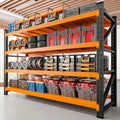 RAVIGIN 5000LBS Storage Shelves,71" W Garage Shelving Heavy Duty Metal Adjustable Garage Shelves, Shelving Units Industrial Shelving for Warehouse,71" W x 24" D x 69" H,Orange by RAVIGIN
