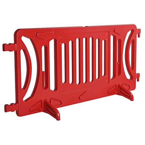 Billboard Barricade 42x96 Plastic Pedestrian Barricade- Red by OTWSafety