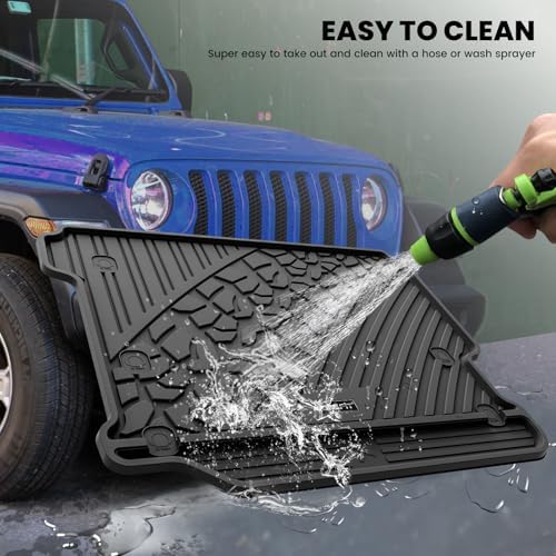 LASFIT Cargo Mat for Jeep Wrangler JL 2018-2026 4 Doors Without SUBWOOFER - Image 4