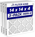 Filter King 14x14x4 Air Filter MERV 8, AC Furnace Filters (3-Pack) by FilterKing