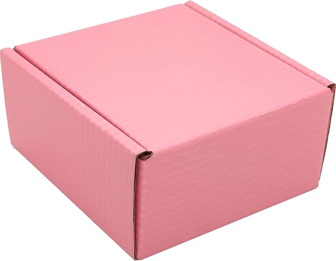 Small Pink Shipping Boxes for Small Business Pack of 25-4x4x2 inches Cardboard - Image 5