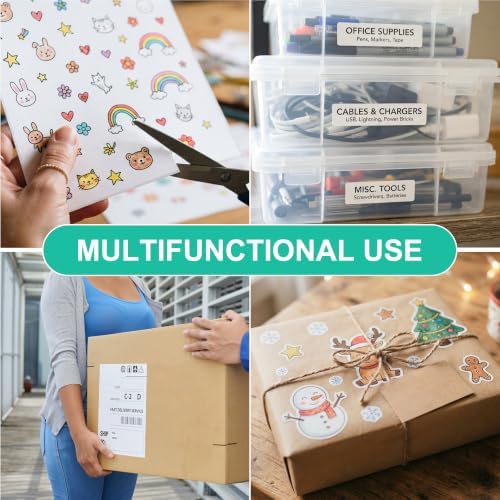 LLIKED 40 Matte Printable White Sticker Paper Full Sheet Labels 8.5" x 11" - Image 6