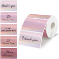 3"x2" Holographic Thermal Label,Self-Adhesive Rectangle Thermal Sticker for Logo Design,Price Tag,Thanks Card,Address,QR Code（Pink Gradient Dots） by Unknown