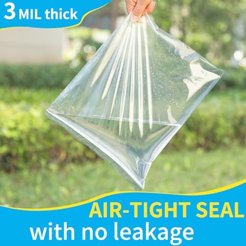 120 Count 13" x 15" Clear Plastic Shirt Bags, Resealable Poly Bags - Image 4