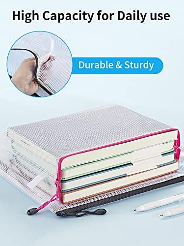 JARLINK 72Pcs Mesh Zipper Pouch Bags, 8 Sizes Waterproof Zipper Bags - Image 5