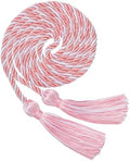 Pink White Graduation Cord, Graduation Honor Cords Braided Tassels Cord for 2026, 68” Long Polyester Yarn Honor Ropes for 2026 Grad Decorations, Party Ceremonies by GHGMAO