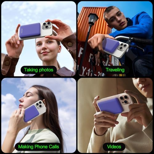 for Magsafe Portable Charger, 5000mAh Slim Wireless Magnetic Power Bank - Image 5